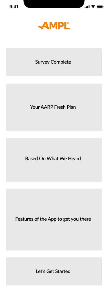 Wireframe · onboarding question